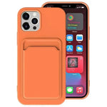 Solid Classic Silicone Case with Card Slot for iPhone 11/12 Series Yesy All Goods