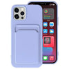 Solid Classic Silicone Case with Card Slot for iPhone 11/12 Series Yesy All Goods