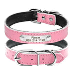 Premium PU Leather Personalised Dog/Cat Collar Yesy All Goods