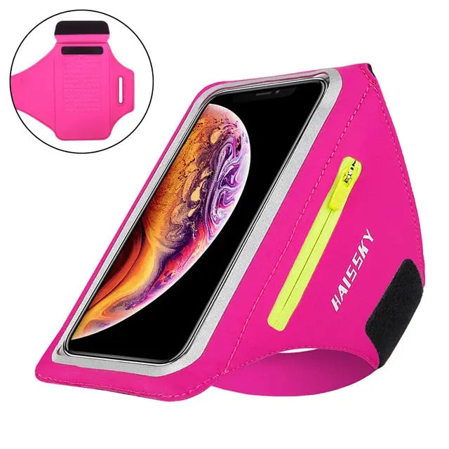 Fitness & Sport Running Armband Case with Zipper Pocket for Mobile Phone Size upto 6.9inch Yesy All Goods