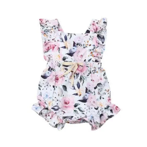 Flora Colourful Rompers for Baby Girls 0-18M Yesy All Goods