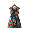 Girls Summer Sunshine Flower Pattern Sleeveless Dresses Yesy All Goods