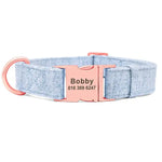 New Hemp Flowers Dog Personalised Collar And Lead Yesy All Goods