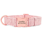 New Hemp Flowers Dog Personalised Collar And Lead Yesy All Goods