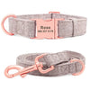 New Nice Hemp Flowers Dog Personalised Collar and Lead Set Yesy All Goods