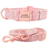 New Nice Hemp Flowers Dog Personalised Collar and Lead Set Yesy All Goods