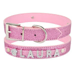 Ringstone Bling Leather Personalized Dog Collar Yesy All Goods