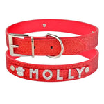 Ringstone Bling Leather Personalized Dog Collar Yesy All Goods