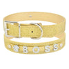 Ringstone Bling Leather Personalized Dog Collar Yesy All Goods