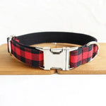 Supreme Plaid Stylish Personalized Pet Collar Yesy All Goods