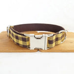 Supreme Plaid Stylish Personalized Pet Collar Yesy All Goods