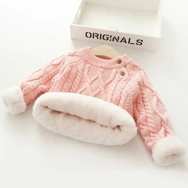 Winter Warm Classic Thick Sweater for Kids & Babies 6M - 5Y Yesy All Goods